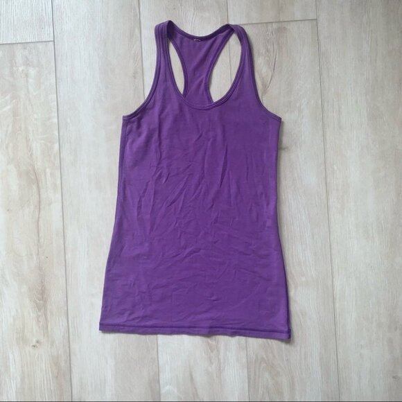 Lululemon Cool Racerback Tank Top Size 4 US Purple Magenta Yoga‎ Athleisure - Picture 4 of 11